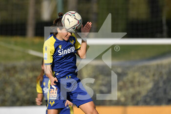 2021-12-04 - Rossella Sardu of Hellas Verona during the 10th day of the Serie A Championship between S.S. Lazio Women and Hellas Verona Women at the stadio Mirko Fersini on 4th of December, 2021 in Formello, Italy. - LAZIO WOMEN VS HELLAS VERONA WOMEN - ITALIAN SERIE A WOMEN - SOCCER