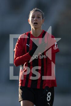 2021-12-05 - Greta Adami (AC Milan) protests after a penalty against AC Milan is conceded - AC MILAN VS INTER - FC INTERNAZIONALE - ITALIAN SERIE A WOMEN - SOCCER