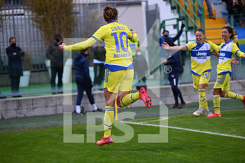 2021-12-04 - Girelli celebrating second goal - US SASSUOLO VS JUVENTUS FC - ITALIAN SERIE A WOMEN - SOCCER