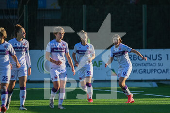 2021-12-12 - Daniela Sabatino (Fiorentina) celebrates after scoring a goal of 1-0 - EMPOLI LADIES VS ACF FIORENTINA - ITALIAN SERIE A WOMEN - SOCCER