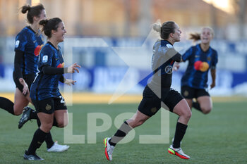 2021-12-11 - Tatiana Bonetti (FC Internazionale) celebrates after scoring her side’s second goal - INTER - FC INTERNAZIONALE VS US SASSUOLO - ITALIAN SERIE A WOMEN - SOCCER