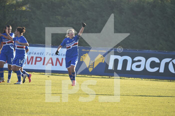 2021-12-11 - Stefania Tarenzi (Sampdoria) celebrates after scoring a goal - HELLAS VERONA WOMEN VS UC SAMPDORIA - ITALIAN SERIE A WOMEN - SOCCER
