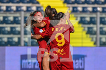 2021-08-28 - Esultanza Roma dopo il gol del vantaggio - EMPOLI LADIES VS AS ROMA - ITALIAN SERIE A WOMEN - SOCCER