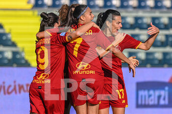 2021-08-28 - Esultanza Roma dopo il gol del vantaggio - EMPOLI LADIES VS AS ROMA - ITALIAN SERIE A WOMEN - SOCCER