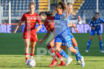 2021-08-28 - Ludovica Silvioni (Empoli) anticipa Thaisa Moreno (AS Roma) - EMPOLI LADIES VS AS ROMA - ITALIAN SERIE A WOMEN - SOCCER