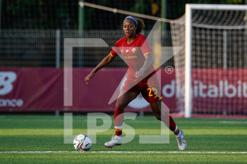 2021-09-04 - Allyson Swaby of AS Roma Women in action during the Italian Football Championship League A Women 2021/2022 match between AS Roma Women vs Napoli Femminile at the Fulvio Bernardini Sport Center - ROMA WOMEN VS NAPOLI FEMMINILE - ITALIAN SERIE A WOMEN - SOCCER