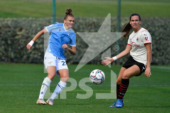 2021-09-11 - Laia Codina of AC Milan and Francesca Pittaccio of SS Lazio Women in action during the  Italian Football Championship League A Women 2021/2022 match between SS Lazio Women vs AC Milan at the Stadium Mirko Fersini - LAZIO WOMEN VS AC MILAN - ITALIAN SERIE A WOMEN - SOCCER