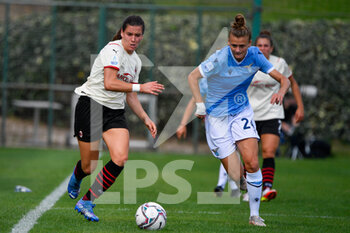2021-09-11 - Laia Codina of AC Milan and Francesca Pittaccio of SS Lazio Women in action during the  Italian Football Championship League A Women 2021/2022 match between SS Lazio Women vs AC Milan at the Stadium Mirko Fersini - LAZIO WOMEN VS AC MILAN - ITALIAN SERIE A WOMEN - SOCCER