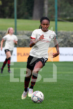 2021-09-11 - Lindsey Thomas of AC Milan in action during the  Italian Football Championship League A Women 2021/2022 match between SS Lazio Women vs AC Milan at the Stadium Mirko Fersini - LAZIO WOMEN VS AC MILAN - ITALIAN SERIE A WOMEN - SOCCER