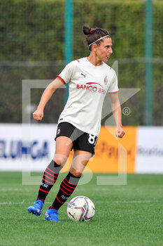 2021-09-11 - Veronica Boquete of AC Milan in action during the  Italian Football Championship League A Women 2021/2022 match between SS Lazio Women vs AC Milan at the Stadium Mirko Fersini - LAZIO WOMEN VS AC MILAN - ITALIAN SERIE A WOMEN - SOCCER