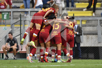2021-10-02 - Lucia Guglielmo of AS Roma Women  in action during the Women Serie A match between AS Roma and Juventus at Tre Fontane Stadium on October 02, 2021 in Rome, Italy.  - ROMA WOMEN VS JUVENTUS FEMMINILE - ITALIAN SERIE A WOMEN - SOCCER
