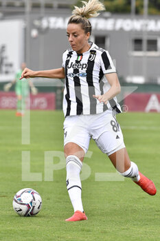 2021-10-02 - Martina Rosucci of Juventus Women  in action during the Women Serie A match between AS Roma and Juventus at Tre Fontane Stadium on October 02, 2021 in Rome, Italy.  - ROMA WOMEN VS JUVENTUS FEMMINILE - ITALIAN SERIE A WOMEN - SOCCER