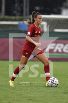 2021-10-02 - Annamaria Serturini of AS Roma Women  in action during the Women Serie A match between AS Roma and Juventus at Tre Fontane Stadium on October 02, 2021 in Rome, Italy.  - ROMA WOMEN VS JUVENTUS FEMMINILE - ITALIAN SERIE A WOMEN - SOCCER