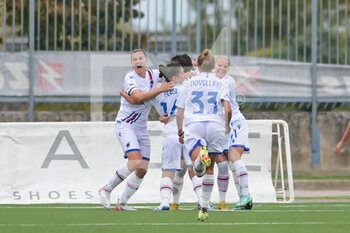 2021-10-31 - celebrates after scoring a goal Sampdoria Women - NAPOLI FEMMINILE VS UC SAMPDORIA - ITALIAN SERIE A WOMEN - SOCCER