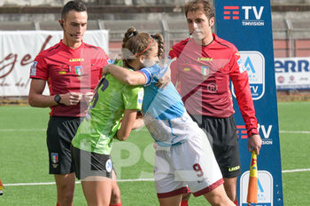 2021-12-11 - The two captains before the kick-off during the Italian Soccer Seria A Women 2021/2022 match between Pomigliano Femminile vs Napoli Femminile on December 11, 2021 at the Stadium Ugo Gobbato in Pomigliano Italy - CALCIO POMIGLIANO VS NAPOLI FEMMINILE - ITALIAN SERIE A WOMEN - SOCCER