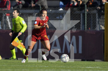 2021-12-12 - Vanessa Bernauer of AS Roma Women during the 11th day of the Serie A Championship between A.S. Roma Women and S.S. Lazio Women at the stadio Tre Fontane on 12th of December, 2021 in Rome, Italy. - AS ROMA VS LAZIO WOMEN - ITALIAN SERIE A WOMEN - SOCCER