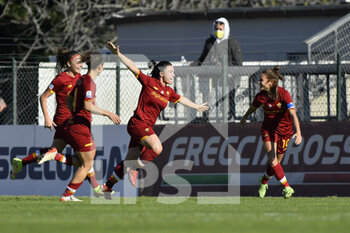 2021-12-12 - Valeria Pirone of AS Roma Women during the 11th day of the Serie A Championship between A.S. Roma Women and S.S. Lazio Women at the stadio Tre Fontane on 12th of December, 2021 in Rome, Italy. - AS ROMA VS LAZIO WOMEN - ITALIAN SERIE A WOMEN - SOCCER