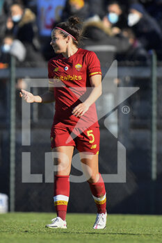 2021-12-12 - Vanessa Bernauer of AS Roma Women during the 11th day of the Serie A Championship between A.S. Roma Women and S.S. Lazio Women at the stadio Tre Fontane on 12th of December, 2021 in Rome, Italy. - AS ROMA VS LAZIO WOMEN - ITALIAN SERIE A WOMEN - SOCCER