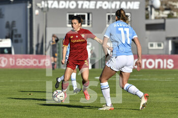 2021-12-12 - Lucia Guglielmo of AS Roma Women during the 11th day of the Serie A Championship between A.S. Roma Women and S.S. Lazio Women at the stadio Tre Fontane on 12th of December, 2021 in Rome, Italy. - AS ROMA VS LAZIO WOMEN - ITALIAN SERIE A WOMEN - SOCCER