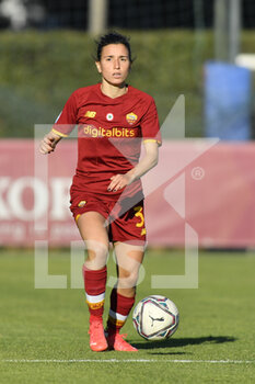 2021-12-12 - Lucia Guglielmo of AS Roma Women during the 11th day of the Serie A Championship between A.S. Roma Women and S.S. Lazio Women at the stadio Tre Fontane on 12th of December, 2021 in Rome, Italy. - AS ROMA VS LAZIO WOMEN - ITALIAN SERIE A WOMEN - SOCCER
