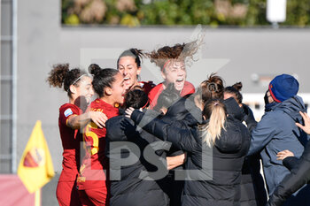 2021-12-12 - celebrates after scoring the goal 1-0 during the Italian Football Championship League A Women 2021/2022 match between AS Roma Women vs SS Lazio Women at the Tre Fontane stadium on 12 December 2021. - AS ROMA WOMEN VS LAZIO WOMEN - ITALIAN SERIE A WOMEN - SOCCER