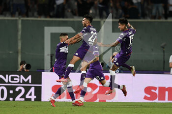 2021-08-28 - Nicolas Gonzalez (ACF Fiorentina)  celebrating after score the goal - ACF FIORENTINA VS TORINO FC - ITALIAN SERIE A - SOCCER