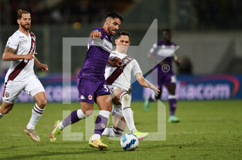 2021-08-28 - Riccardo Sottil (ACF Fiorentina) in action against Sasa Lukic (Torino FC) - ACF FIORENTINA VS TORINO FC - ITALIAN SERIE A - SOCCER