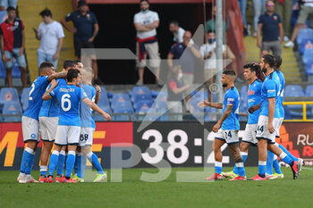2021-08-29 - team napoli, celebrates after scoring a goal - GENOA CFC VS SSC NAPOLI - ITALIAN SERIE A - SOCCER