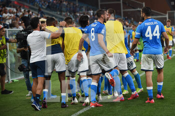 2021-08-29 - team Napoli, celebrates after scoring a goal - GENOA CFC VS SSC NAPOLI - ITALIAN SERIE A - SOCCER