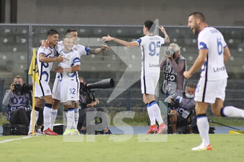 2021-08-27 - Joaquin Correa celebrates after scoring a goal - HELLAS VERONA FC VS INTER - FC INTERNAZIONALE - ITALIAN SERIE A - SOCCER