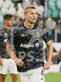 2021-08-28 - Matthijs De Ligt (Juventus FC) during warm-up - JUVENTUS FC VS EMPOLI FC - ITALIAN SERIE A - SOCCER