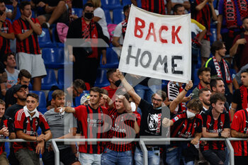 2021-08-29 - AC Milan supporters - AC MILAN VS CAGLIARI CALCIO - ITALIAN SERIE A - SOCCER
