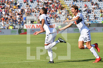 2021-09-12 - Abdoulaye Toure of Genoa, Esultanza, Celebration after scoring goal - CAGLIARI CALCIO VS GENOA CFC - ITALIAN SERIE A - SOCCER