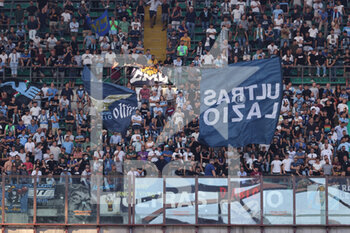 2021-09-12 - SS Lazio supporters during the Serie A 2021/22 football match between AC Milan and SS Lazio at Giuseppe Meazza Stadium, Milan, Italy on September 12, 2021 - AC MILAN VS SS LAZIO - ITALIAN SERIE A - SOCCER