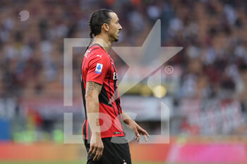 2021-09-12 - Zlatan Ibrahimovic of AC Milan during the Serie A 2021/22 football match between AC Milan and SS Lazio at Giuseppe Meazza Stadium, Milan, Italy on September 12, 2021 - AC MILAN VS SS LAZIO - ITALIAN SERIE A - SOCCER