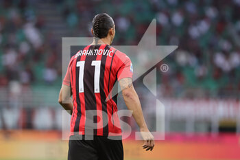 2021-09-12 - Zlatan Ibrahimovic of AC Milan during the Serie A 2021/22 football match between AC Milan and SS Lazio at Giuseppe Meazza Stadium, Milan, Italy on September 12, 2021 - AC MILAN VS SS LAZIO - ITALIAN SERIE A - SOCCER