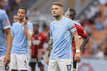 2021-09-12 - Ciro Immobile of SS Lazio in action during the Serie A 2021/22 football match between AC Milan and SS Lazio at Giuseppe Meazza Stadium, Milan, Italy on September 12, 2021 - AC MILAN VS SS LAZIO - ITALIAN SERIE A - SOCCER