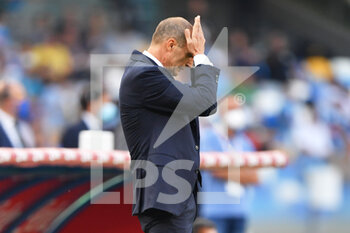2021-09-11 - Juventus' head coach Massimiliano Allegri reacts  - SSC NAPOLI VS JUVENTUS FC - ITALIAN SERIE A - SOCCER