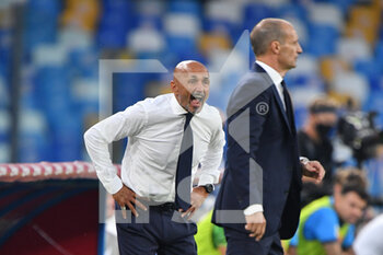 2021-09-11 - Napoli's head coach Luciano Spalletti reacts  - SSC NAPOLI VS JUVENTUS FC - ITALIAN SERIE A - SOCCER