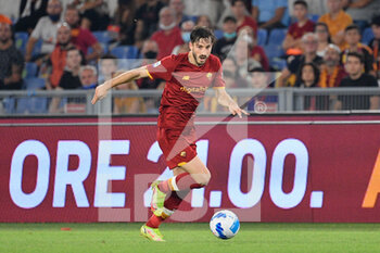 2021-09-12 - Matias Vina of AS Roma in action during the  Italian Football Championship League A 2021/2022 match between AS Roma vs US Sassuolo at the Olimpic Stadium in Rome. - AS ROMA VS US SASSUOLO - ITALIAN SERIE A - SOCCER