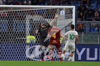 2021-09-12 - Filip Djuricic of US Sassuolo Calcio goal 1-1 in action during the  Italian Football Championship League A 2021/2022 match between AS Roma vs US Sassuolo at the Olimpic Stadium in Rome. - AS ROMA VS US SASSUOLO - ITALIAN SERIE A - SOCCER