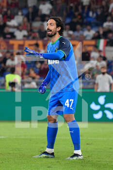 2021-09-12 - Andrea Consiglio of US Sassuolo Calcio in action during the  Italian Football Championship League A 2021/2022 match between AS Roma vs US Sassuolo at the Olimpic Stadium in Rome. - AS ROMA VS US SASSUOLO - ITALIAN SERIE A - SOCCER