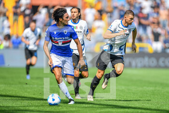 2021-09-12 - TOMMASO AUGELLO (Sampdoria), EDIN DZEKO (Inter) - UC SAMPDORIA VS INTER - FC INTERNAZIONALE - ITALIAN SERIE A - SOCCER