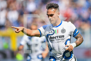 2021-09-12 - Lautaro Martinez (Inter), celebrates after scoring a goal - UC SAMPDORIA VS INTER - FC INTERNAZIONALE - ITALIAN SERIE A - SOCCER
