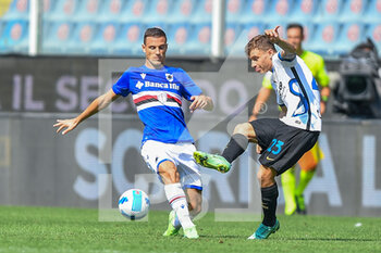 2021-09-12 - Valerio Verre (Sampdoria), Nicolò Barella (Inter) - UC SAMPDORIA VS INTER - FC INTERNAZIONALE - ITALIAN SERIE A - SOCCER