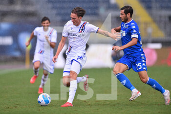 2021-09-19 - Kristoffer Askildsen (Sampdoria) e Filippo Bandinelli (Empoli) - EMPOLI FC VS UC SAMPDORIA - ITALIAN SERIE A - SOCCER