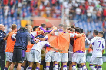 2021-09-18 - Team Fiorentina, celebrates after scoring a goal - GENOA CFC VS ACF FIORENTINA - ITALIAN SERIE A - SOCCER