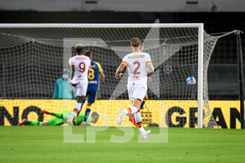 2021-09-19 - Ivan Ilic (Verona) scorea an auto goal 2-2 - HELLAS VERONA FC VS AS ROMA - ITALIAN SERIE A - SOCCER