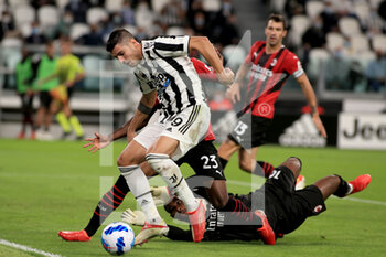 2021-09-19 - Dangerous action of Alvaro Morata (Juventus FC) - JUVENTUS FC VS AC MILAN - ITALIAN SERIE A - SOCCER
