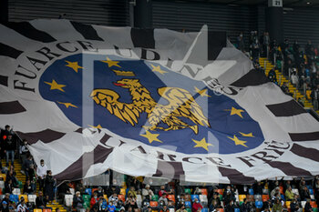2021-09-20 - Udinese's flag over fans on the grandstand - UDINESE CALCIO VS SSC NAPOLI - ITALIAN SERIE A - SOCCER